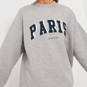 Anine Bing  Grey Melange Tyler Sweatshirt- Paris